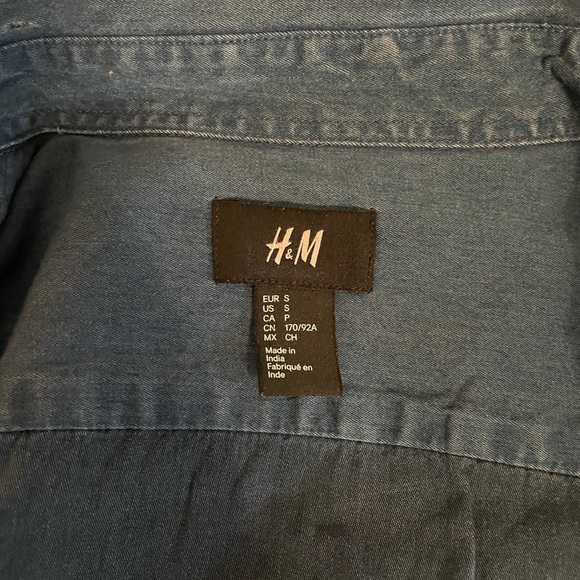 Button Down Jean Top - Picture 2 of 2